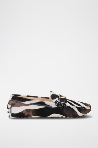 Leren Mocassins - Zwart en Wit