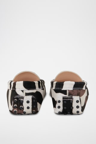 Leren Mocassins - Zwart en Wit