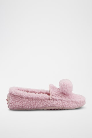Wollen Mocassins - Roze