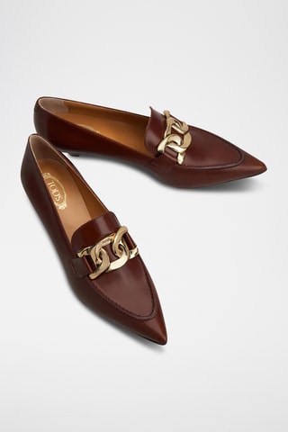 Lakleren Pumps - Bruin