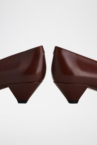 Lakleren Pumps - Bruin