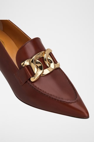 Lakleren Pumps - Bruin