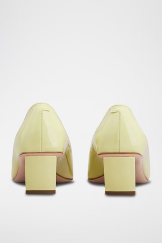 Lakleren Pumps - Zachtgeel