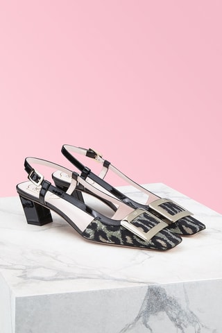 Lakleren Pumps - Zwart