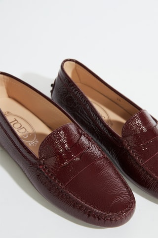 Lakleren Mocassins - Bordeauxrood