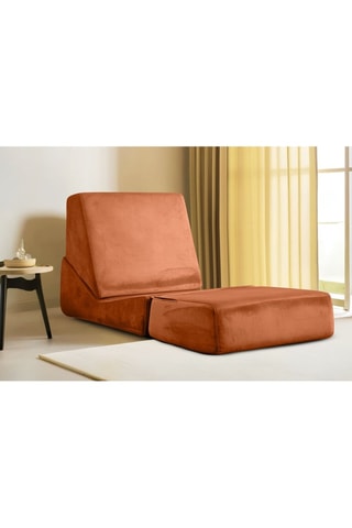 Chauffeuse Origami Convertable - Orange - 1 place - Tissu