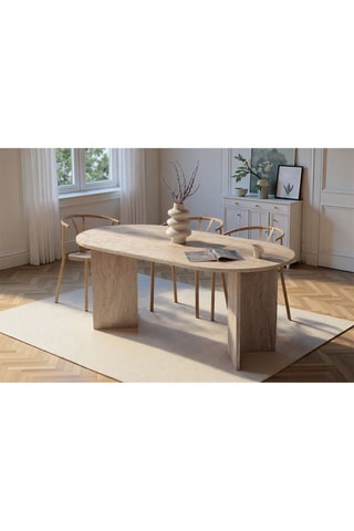 Table à manger - Beige - 180 x 75 x 89,5 cm