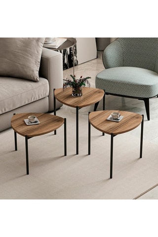 3 tables gigognes  - 45 x 45 x 45 / 45 x 40 x 45 et 45 x 35 x 45 cm