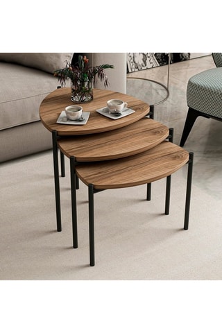 3 tables gigognes  - 45 x 45 x 45 / 45 x 40 x 45 et 45 x 35 x 45 cm