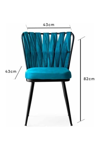 2 chaises - 43 x 82 x 43 cm