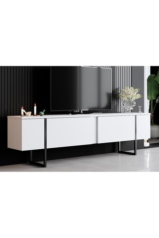 Meuble TV 2 abattants - 180 x 30 x 50 cm