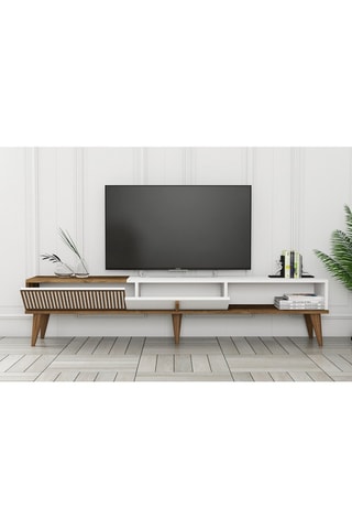 Meuble TV 2 abattants  - 180 x 40 x 35 cm