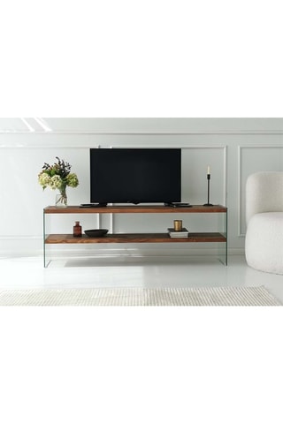 Meuble TV Aqua TV  - Structure en bois massif - 140 x 45 x 35  cm