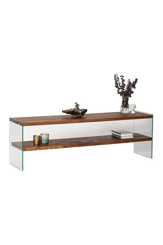 Meuble TV Aqua TV  - Structure en bois massif - 140 x 45 x 35  cm