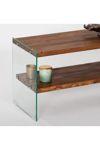 Meuble TV Aqua TV  - Structure en bois massif - 140 x 45 x 35  cm