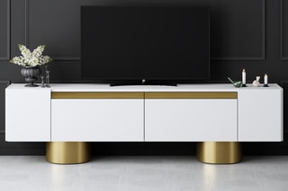 Meuble TV Bohem 2 abattants -180 x 30 x 50 cm