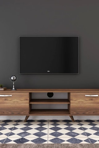 Meuble TV 2 abattants - 180 x 48,6 x 35 cm