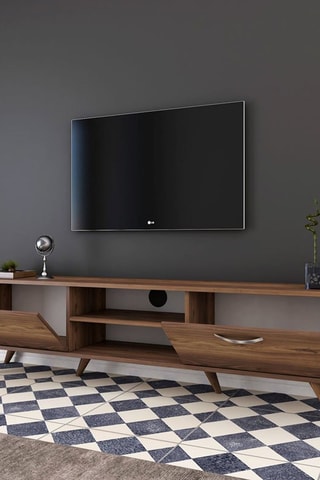 Meuble TV 2 abattants - 180 x 48,6 x 35 cm