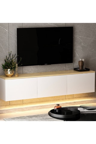 Meuble TV 3 abattants Neon - 160 x 35 x 32 cm