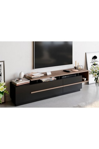 Meuble TV 2 abattants - 180 x 46,4 x 38,9 cm