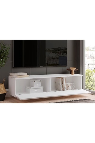 Meuble TV 2 abattants  - 140 x 38,2 x 35,5 cm