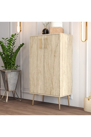 Meubles à chaussures 2 portes Prag - 60 x 111 x 35 cm