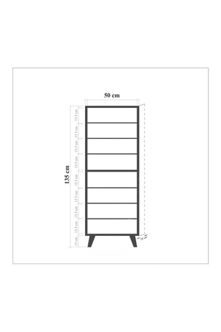 Meuble à chaussures  - 50 x 38 x 128 cm
