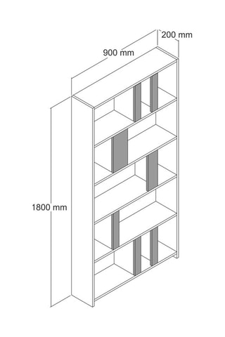 Bibliothèque  - 90 x 20 x 180 cm