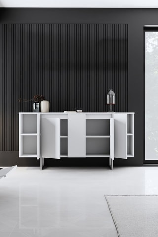 Buffet 4 portes - 160 x 80 x 35 cm