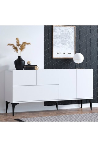 Buffet 4 portes Glise  - 150 x 75 x 35 cm