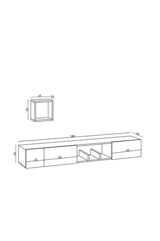 Composition murale Avior - 2 pièces