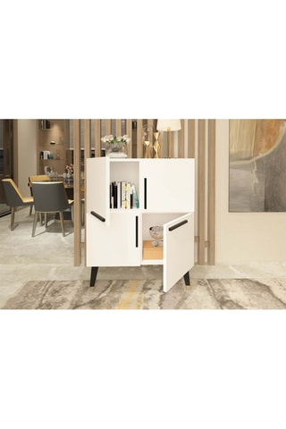 Meuble de rangement 4 portes  - 70 x 90 x 35 cm