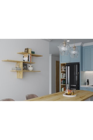 Etagère murale 3 niveaux Leo  - 123 x 80,5 x 22 cm