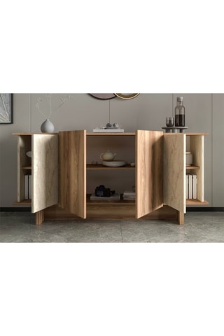 Buffet 4 portes Diana - 180 x 81 x 40 cm