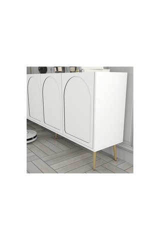 Buffet 4 portes Lyon 80 - 180 x 80 x 35 cm