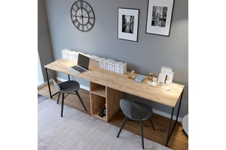 Bureau double Ikili Calisma Masasi L196 - 240 x 60 x 74 cm