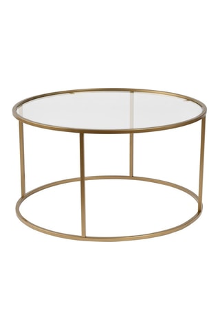 Table basse en verre Aurum - 80 x 43 x 80 cm