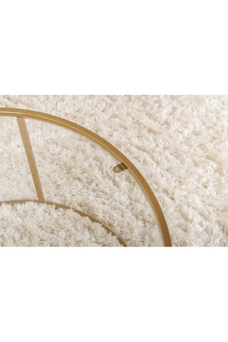 Table basse en verre Aurum - 80 x 43 x 80 cm