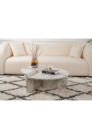 2 tables basses gigognes Orion - 90 x 30 x 60 / 85 x 35 x 30 cm