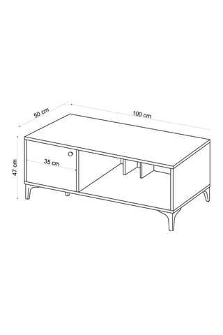 Table basse - 100 x 50 x 47 cm