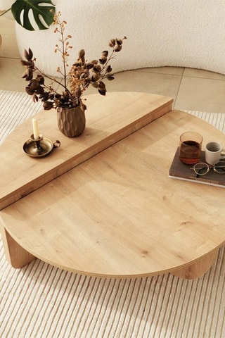 Table basse - Structure en bois - 90 x 60 x 30 cm - 85 x 35 x 30 cm