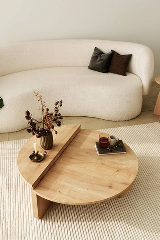 Table basse - Structure en bois - 90 x 60 x 30 cm - 85 x 35 x 30 cm