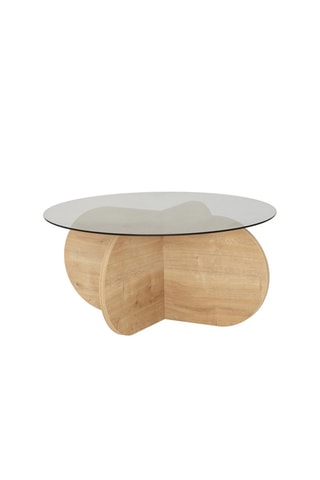 Table basse Bubble  - Plateau en verre trempé - 75 x 35 x 75 cm