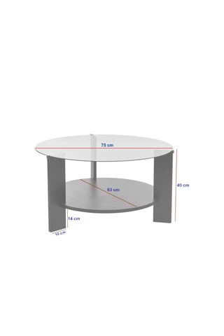 Table basse Clara - 75 x 40 x 75 cm