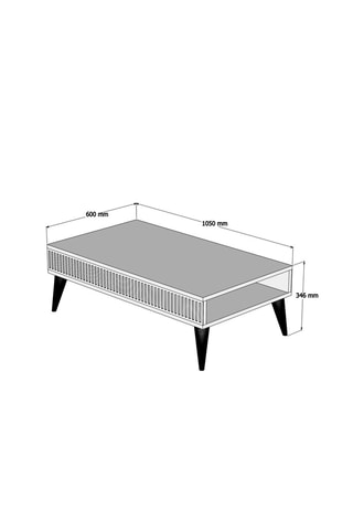 Table basse - 105 x 34,6 x 60 cm