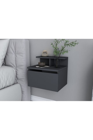 Table de chevet murale 1 tiroir  - 39,8 x 31,9 x 35 cm 