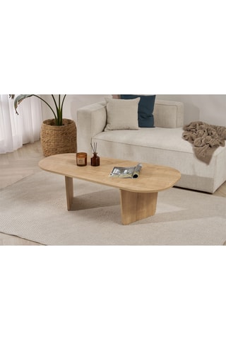 Table basse Ovalis - 130 x 65 x 38,5 cm