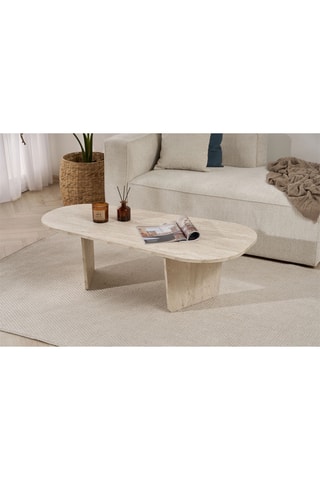 Table basse Ovalis - 130 x 65 x 38,5 cm