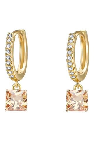 Brincos  Ouro amarelo e topázios