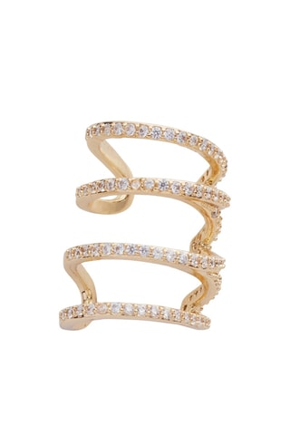 Earcuff - Folheado a ouro amarelo